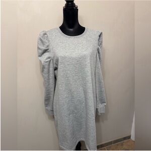 Rebecca Minkoff Women’s Light Gray Long Sleeve Mini Dress Size XL